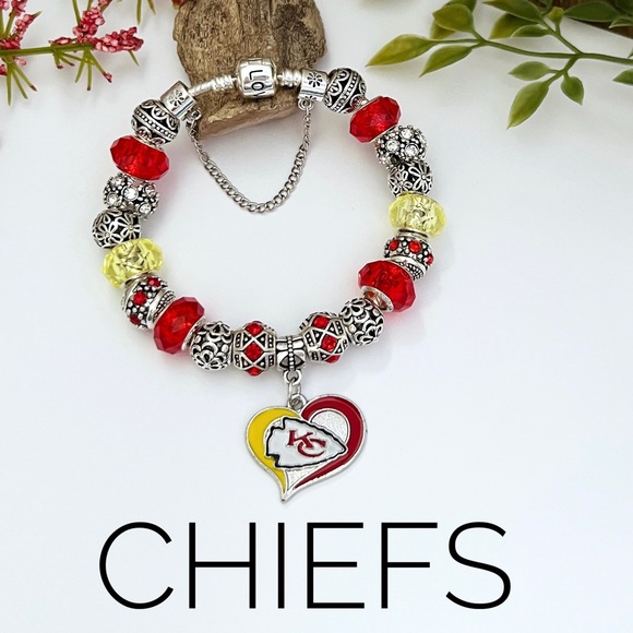 Jewelry Kansas City Chiefs Nfl Charm Bracelet New Poshmark